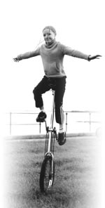 have a go at unicycling!